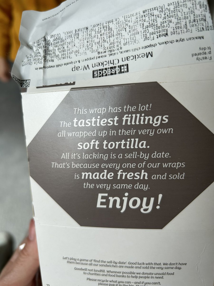 MissBarradell's tweet photo. @GreggsOfficial Just found this little fella crawling in my wrap from your wigston store 😳 https://t.co/W2a2tL7Fgn