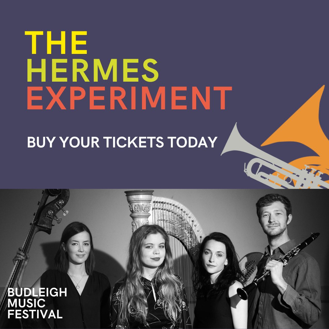 If you're a friend of our #festival, today's the day that you can buy tickets to see and hear the incredible Hermes Experiment, live in #Budleigh!

🔗 budleighmusicfestival.co.uk

#BudleighMusicFestival #Music #ClassicalMusic #Exeter #Devon #VisitBudleigh #LoveBudleigh #VisitDevon