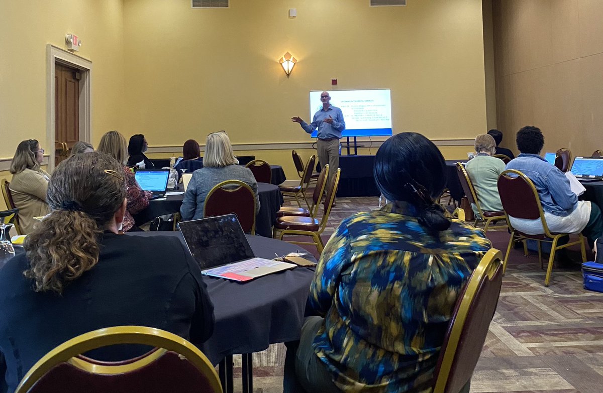 Sara_McKay's tweet photo. Peter Keup, SC’s Office of Special Education Services’ new director, talks with the New Director’s Leadership Academy. #OhYesOSES! https://t.co/J7d9h46jkr