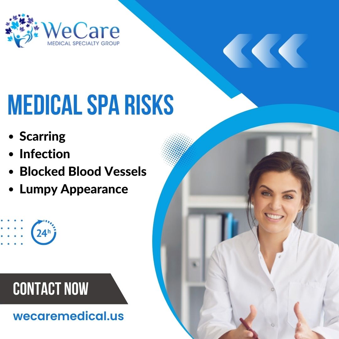 Our doctors has specialized in Dermal Filler Injections and Botox Injections at the Medical Spa of Book your appointment now: wecaremedical.us
#medicalrisk #scarring #infection #paintreatment #painmanagement #painrelief #backpain #neckpain #chronicpainsupport #pain