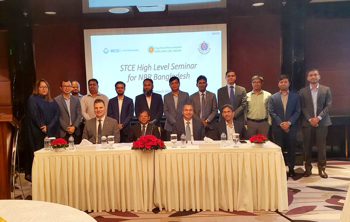 WCO_OMD's tweet image. Happening this week! STCE Awareness seminar by #STCEProgramme in Bangladesh🇧🇩for senior managers of National Board of Revenue (NBR). Funded by #EXBS program (@statedept), it focuses on the role of senior managers in enabling domestic & international #STCE engagements.