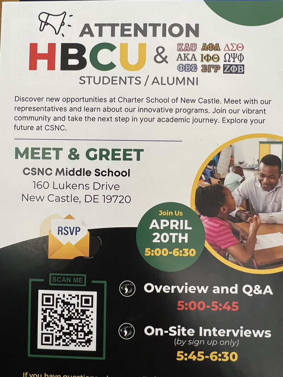 JoinDESchools's tweet photo. A great opportunity to learn more about being a teacher or leader in Delaware❗️ #TeachInDelaware #LeadInDelaware https://t.co/Pix8w9rOZ1