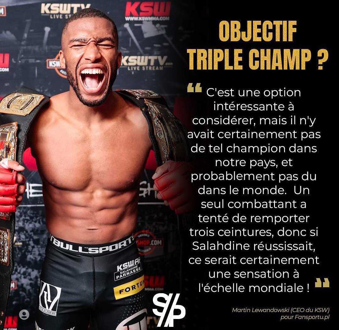 TeamParnasse's tweet photo. Le Patron du KSW , Martin Lewandowski s'exprime sur Salahdine et une éventuelle montée en 77 kilos 👀
Triple Champ' KSW , t'en penses quoi ? Donnez moi vos avis 💥
#MMA #MMATwitter #KSW #KSWColosseum2 #SuperProdige #TeamParnasse https://t.co/oE69y79P4s