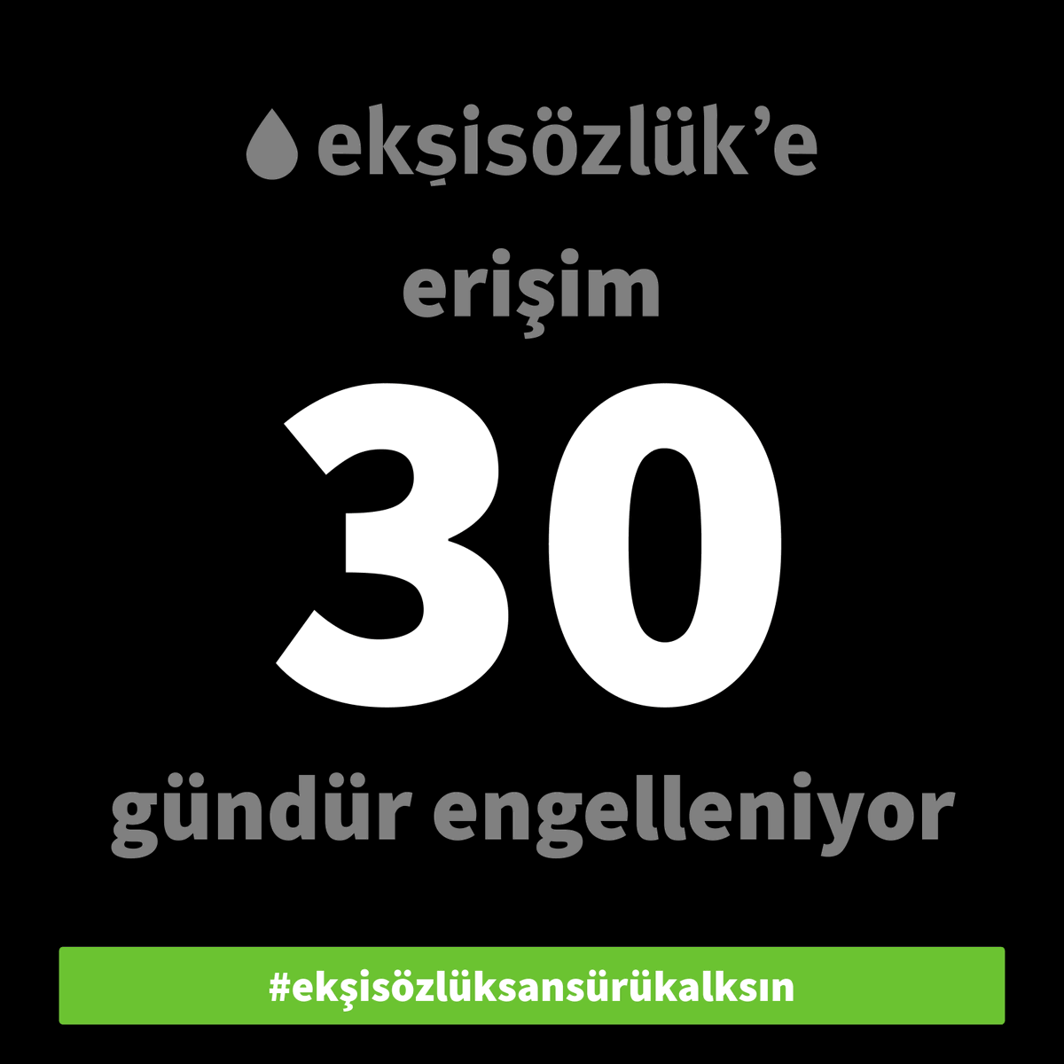 sozluk's tweet photo. kişisel fikirlerin ve bilgilerin özgürce dolaşımı 30 gündür kısıtlanıyor. ifade özgürlüğünü sınırlandıran #ekşisözlüksansürükalksın https://t.co/ilzArjEsDV