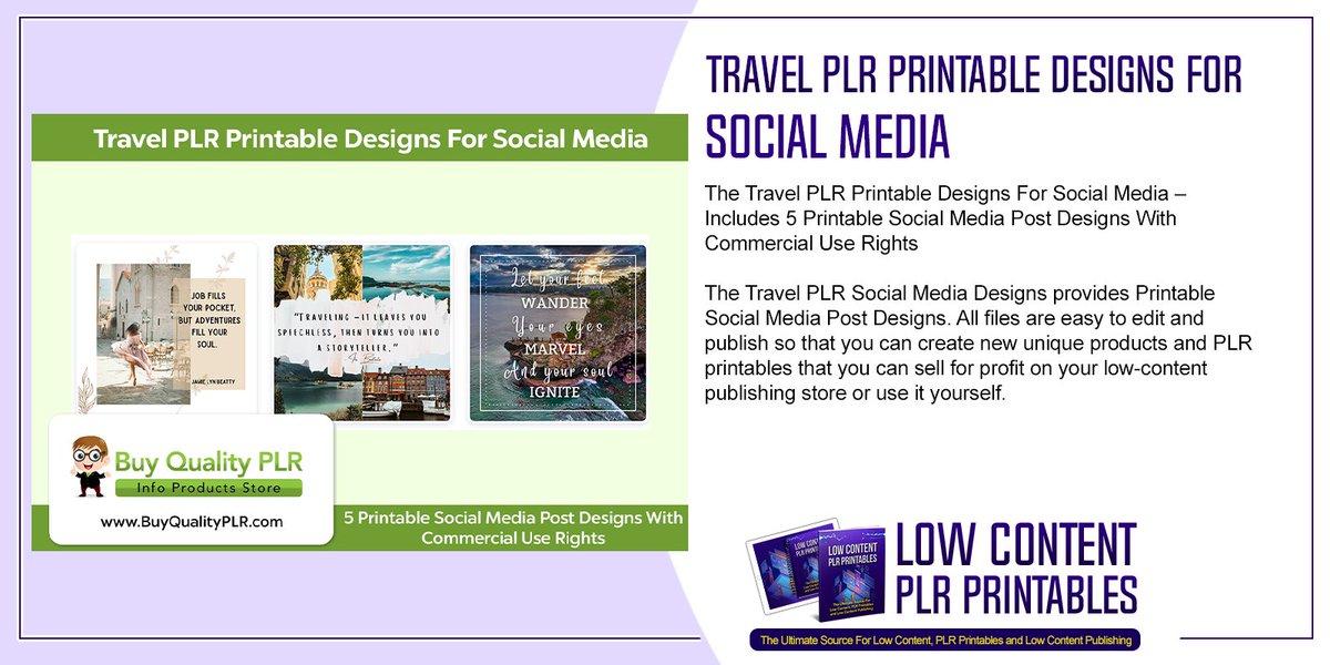 lowcontentplrprintables.com/shop/travel-pl…   #TravelPLRPrintableDesigns #ForSocialMedia #travelgraphics #travelprintables #socialmedia #socialmediagraphics #socialmediadesigns #socialmediaposts #travelsocialmedia...