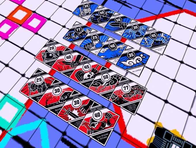 Event cards for new boardgame 