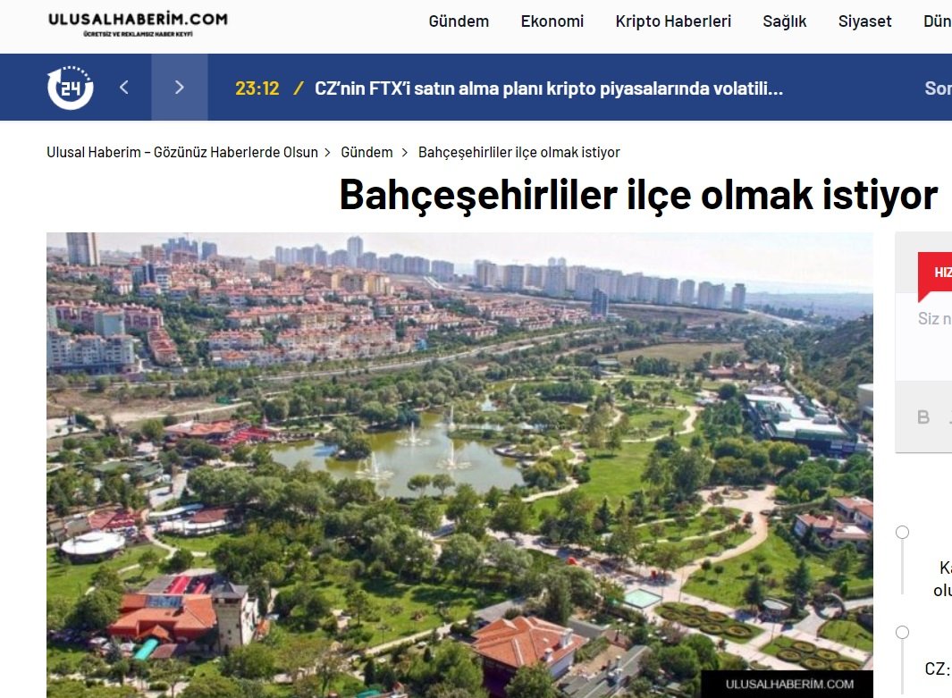 İlçe Olsun Kampanyamız haber portallarında yer bulmaya devam ediyor

Teşekkürler <a href="/ulusalhaberim/">Ulusal Haberlerim</a>
Haber Detayı linki Hikayde
ulusalhaberim.com/gundem/bahcese…

#istanbul #bahcesehir #esenkent #Boğazköy #ispartakule #bahcekent #bahcesehirilceolsun