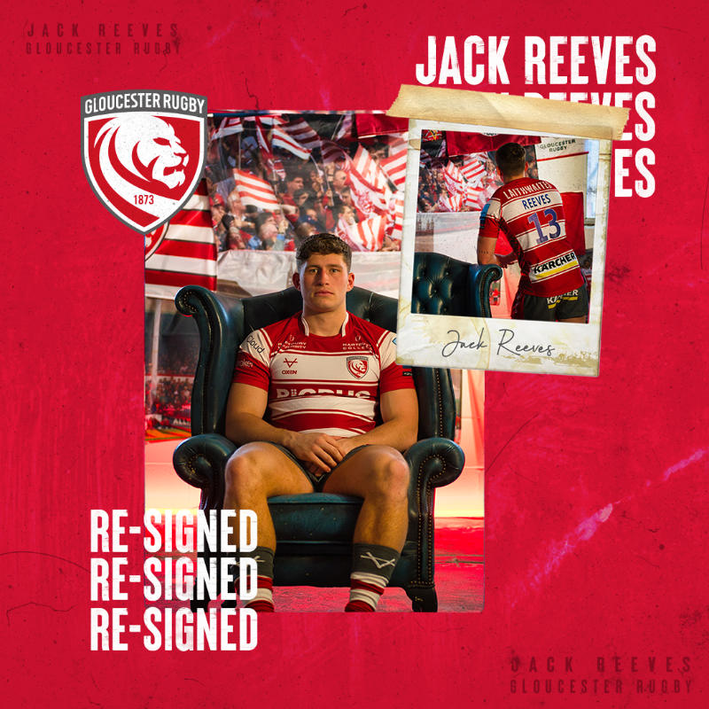 gloucesterrugby's tweet photo. ✍️ Jack Reeves becomes the latest Cherry &amp; White to commit his future to the club after penning a fresh deal at Kingsholm.

👌 @jackreeves05  

📰👇