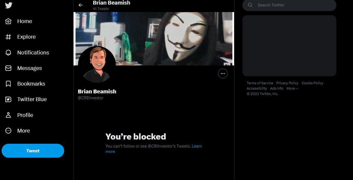 CRInvestor's tweet photo. here's another folks.....if you could all please report this person for impersonating me, I'd appreciate it 
(this jerk has two i's in the name) https://t.co/R9J7dLJHnI
