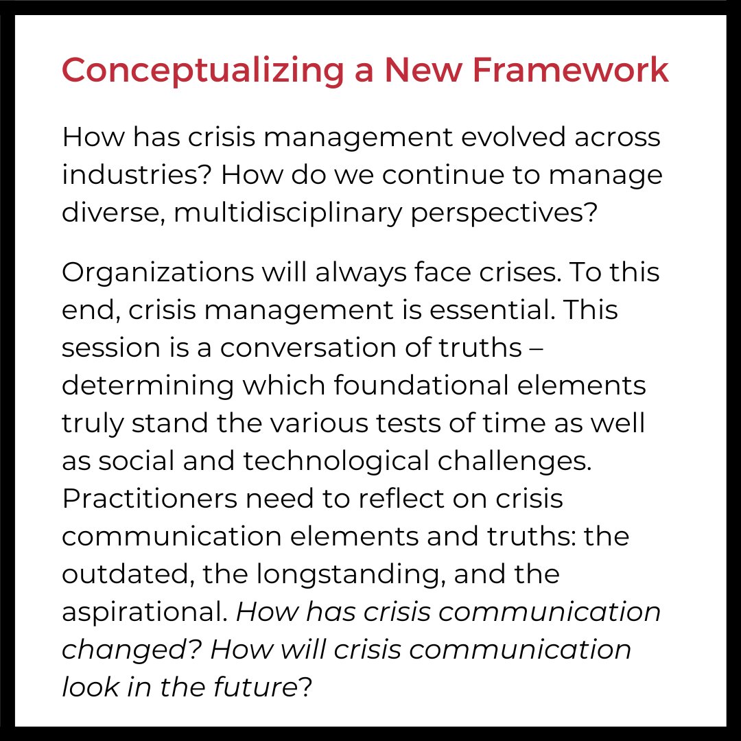 For this week’s “Keystone” sneak peek, we are highlighting session 2: “Conceptualizing a New Framework.” This session will discuss which crisis communication foundational elements will continue to stand the test of time.