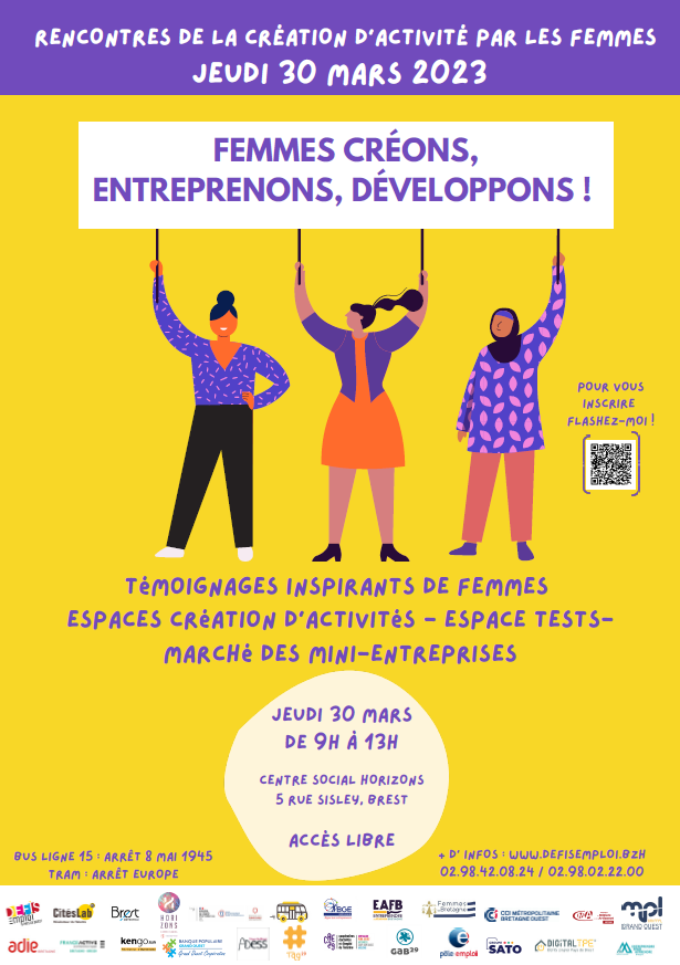 LL_Ouest's tweet photo. [#ÉVÉNEMENT – BREST (29)]
Cette année encore se tiendront les « Rencontres de la création d’activité par les femmes » !
Au programme : #exposition, #testproduits, #marché, #ateliers
Plus d’infos ici : https://t.co/ePnhWWD5l4
@DEFIS_Emploi #Citéslab @BrestFr @LeoLagrange https://t.co/LFBHVelHU8