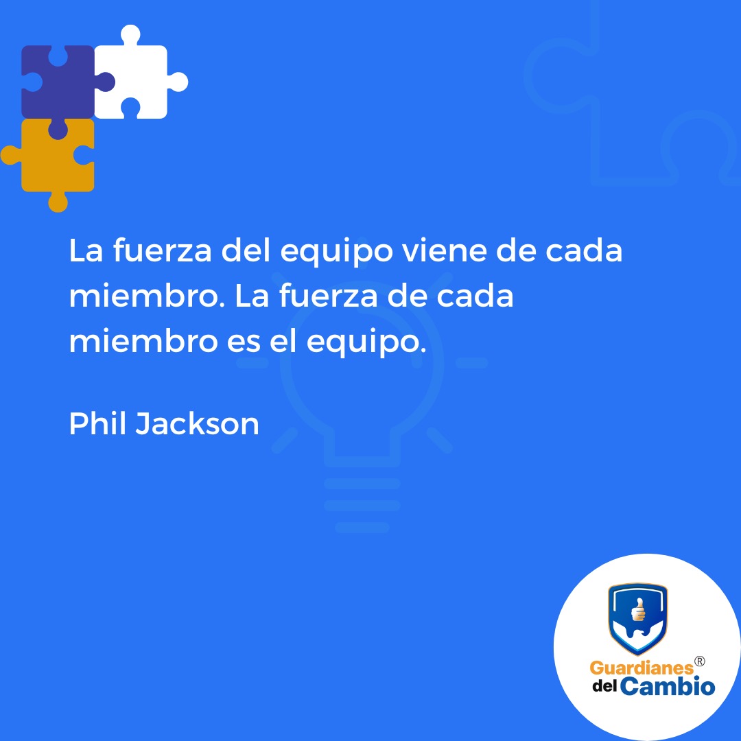 GuardianesSomos's tweet photo. La fuerza del equipo viene de cada miembro. La fuerza de cada miembro es el equipo. Phil Jackson

#Buenosdías 
#GuardianesDelCambio
#GuardianesSomos https://t.co/Mkq3cQmZ1W