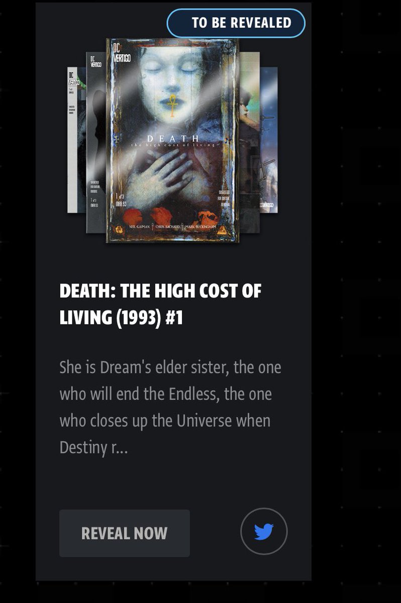 duncenyc's tweet photo. I just claimed my Death: The High Cost of Living (1993) #1 NFT. Find out more about DC NFTs at   https://t.co/fDZ0BhHu1J #DCComics @DCNFTOfficial @DCOfficial @JimLee @Caitlin_Burns @andrewVward @PalmNft @batcowls Thank You to the team for allowing me this early access purchase. https://t.co/1Dg7Kbyb1R