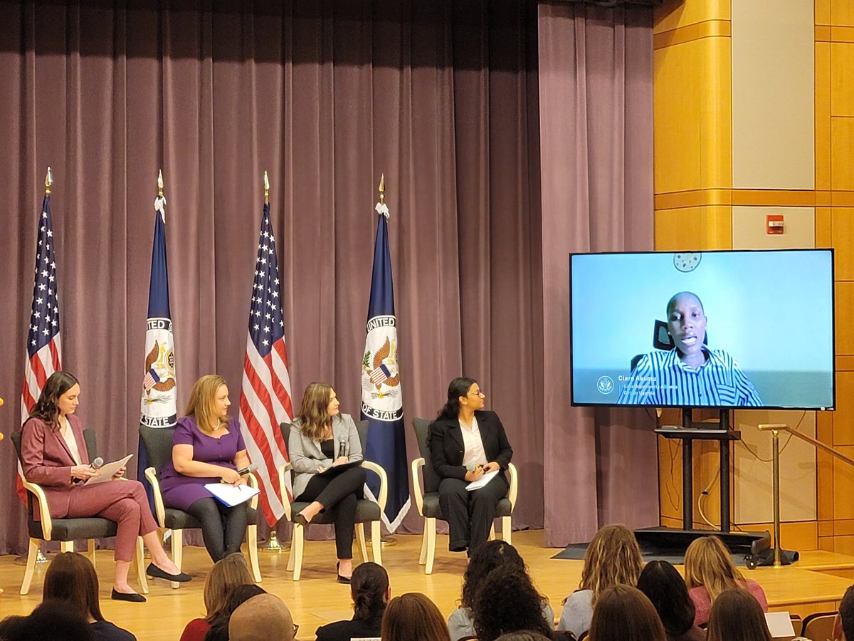 Claire Akumu <a href="/GirlUpUganda/">Girl Up Uganda</a> provides her guidance to the US Department of State on how they can institute quality measures that ensure the effective implementation of policies targeting inclusion of integration of girls and women. <a href="/womenstrongintl/">womenstrongintl</a>
