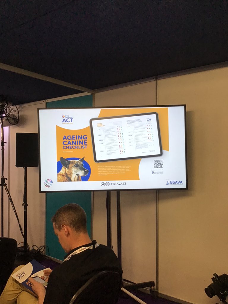 BSAVA PetSavers (@petsavers_uk) on Twitter photo The <a href="/OldAgePets/">PetSavers Old Age Pets</a> research team from <a href="/LivUni/">University of Liverpool</a> are presenting the Ageing Canine Toolkit in the Exhibition Theatre now. Head on over to hear all about it!
#seniordogs #BSAVA23 The <a href="/OldAgePets/">PetSavers Old Age Pets</a> research team from <a href="/LivUni/">University of Liverpool</a> are presenting the Ageing Canine Toolkit in the Exhibition Theatre now. Head on over to hear all about it!
#seniordogs #BSAVA23