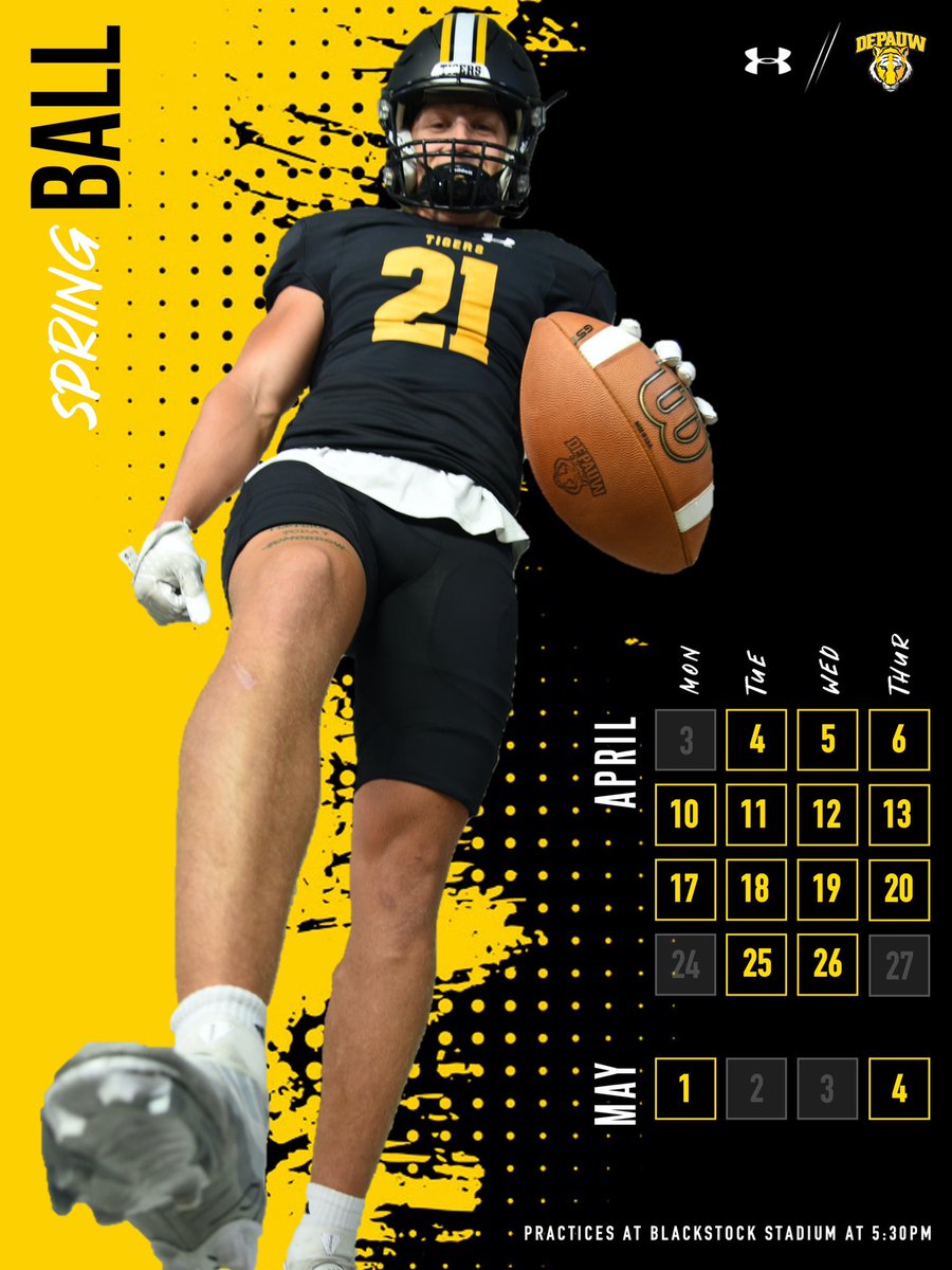 Spring Ball 🔜

#TeamDePauw | #RaiseTheBar