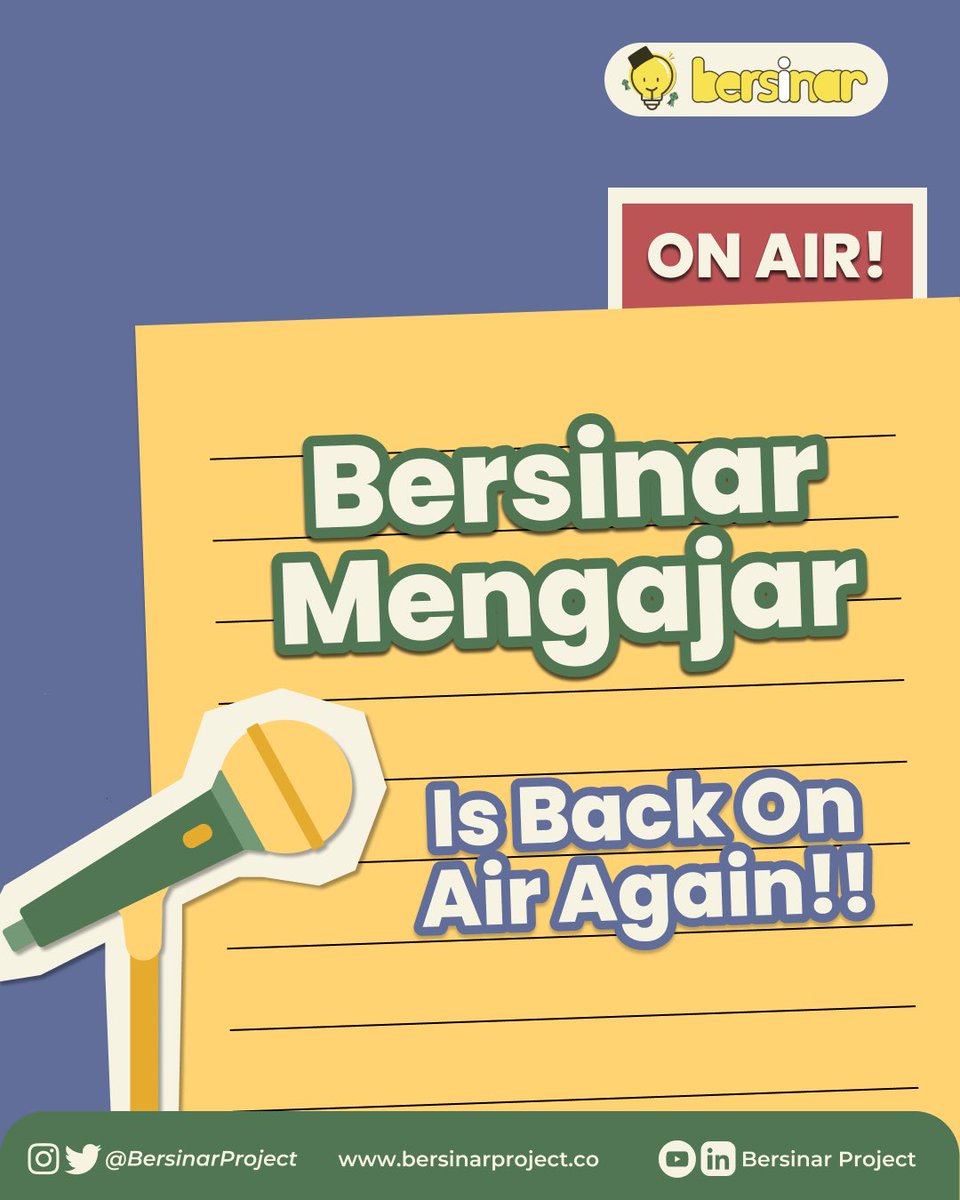 BersinarProject's tweet photo. "Minshine buka kelas lagi dong aku kangen belajar SNBT bareng Bersinar"

We hear you Sober 💛

Bersinar Mengajar is Back on Air Again‼️ https://t.co/r2AG4XN7ys