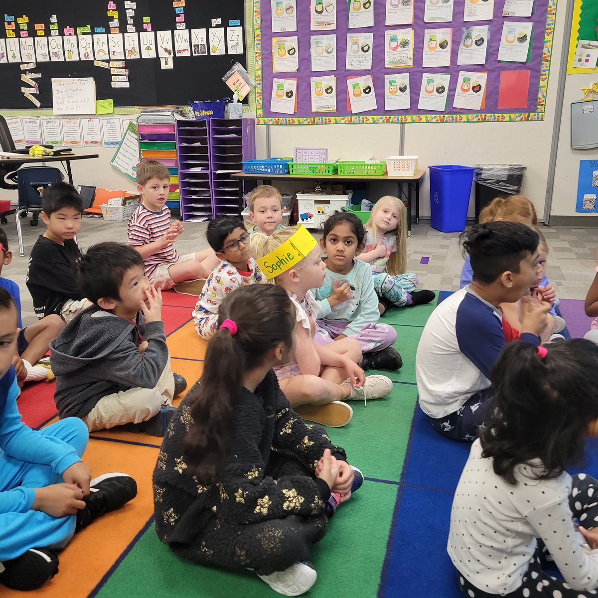 Johnsonbkinder's tweet photo. We used a QSSSR Google slide today in reading! I love using this strategy because everyone can  participate at once! This helps me see when my students have an answer ready to share. They can turn and share their thinking with their partner. #SpringTraining2023 @VaughnElemFISD https://t.co/mQmmwtdXHK