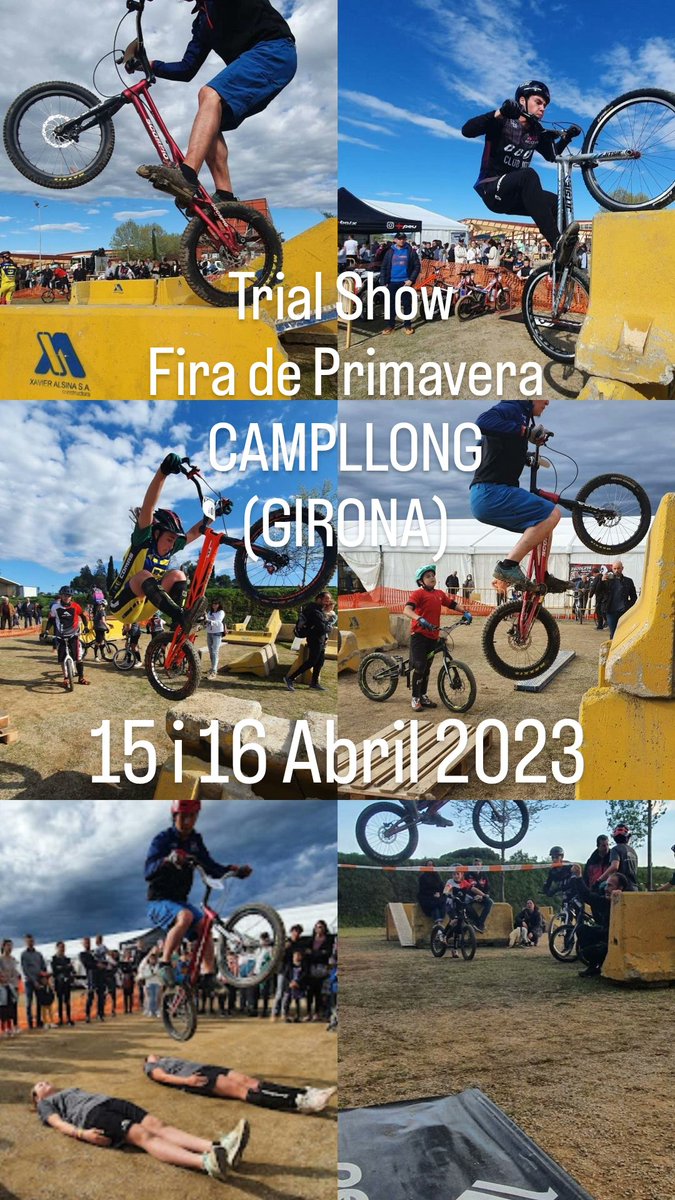 Peu_a_baix's tweet photo. Fira de referència del món rural i comercial.
Activitats, demostracions, concursos, zona expositors i mostres.
Peuabaix oferirà un tastet i exhibició de Trial i Bike Trial amb pilots d'èlit de totes les edats. Vine a provar-ho!!
@FiraCampllong #firacampllong
#peuabaix https://t.co/4Lf0NEyesh