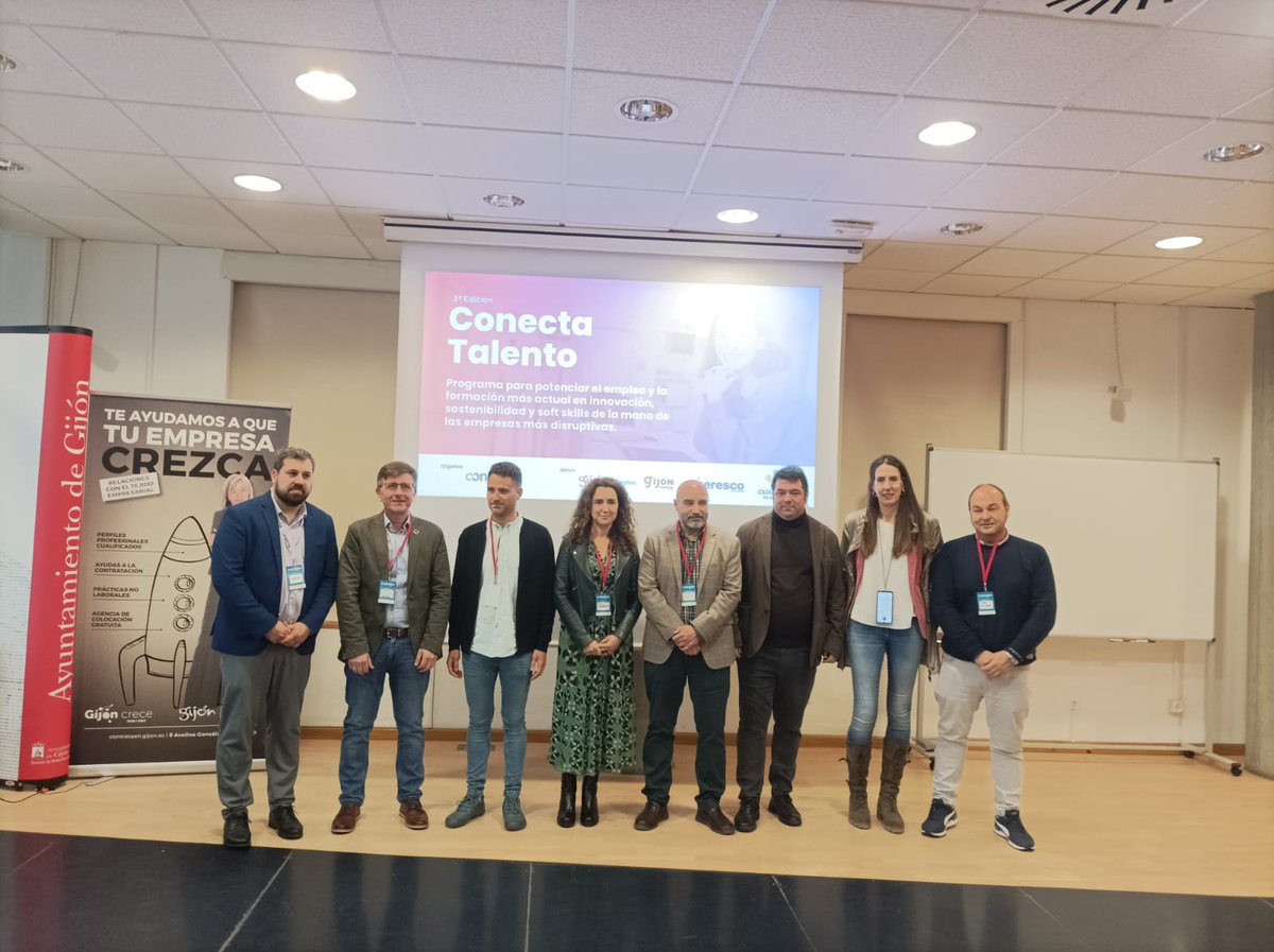 empleogijon's tweet photo. 🔴 Esta mañana estuvimos en #conectatalento, evento organizado por @conectindustria, en el que participó alumnado de factoriaf5 con el apoyo de @empleo_gijon
Hablamos sobre los retos de la #sostenibilidad en los empleos del presente y futuro https://t.co/rChtufkVZH
