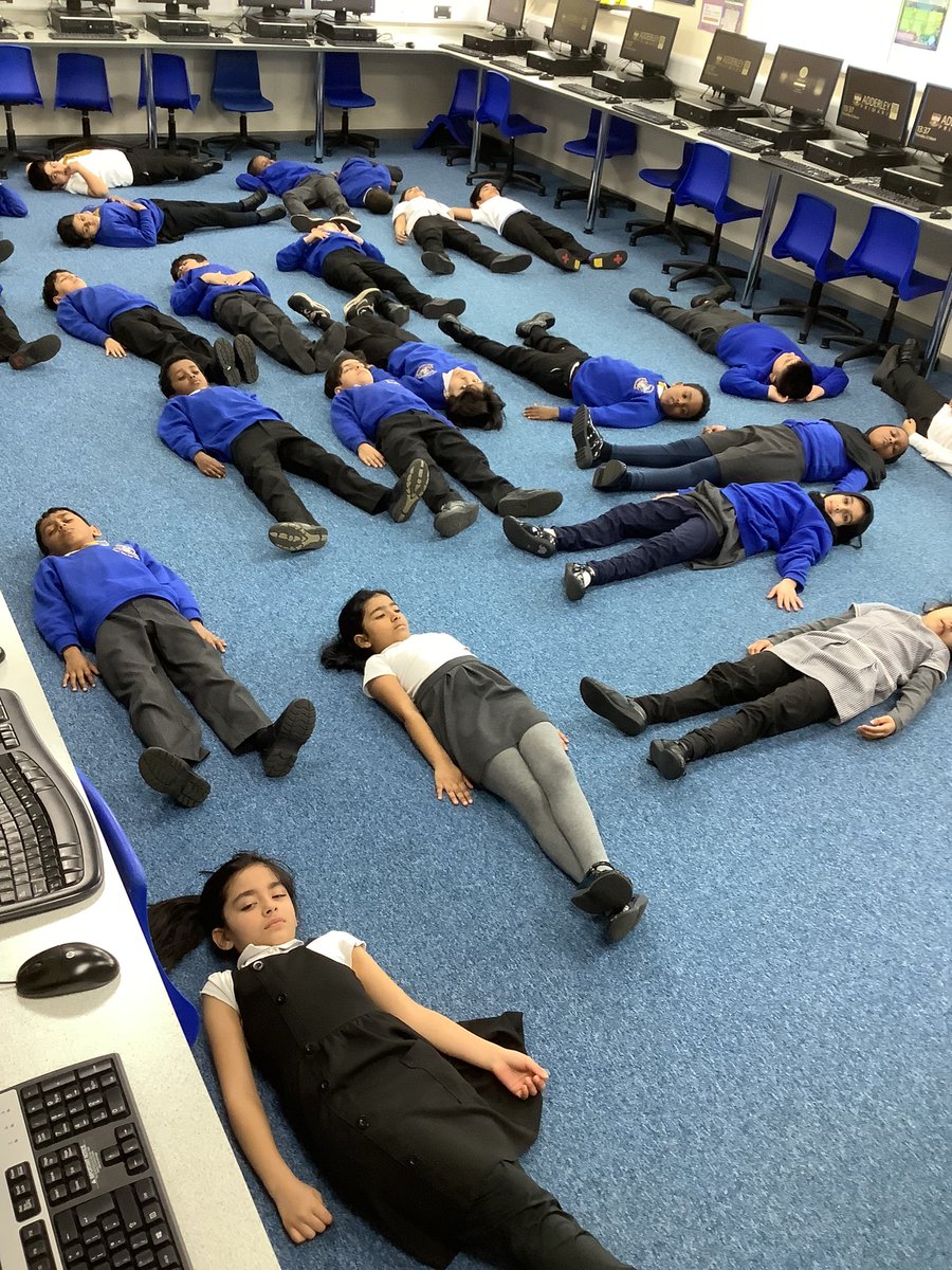 AdderleySchool's tweet photo. Our year 2 children are having a relaxing #Mindfulness session with @SportsGroves this afternoon. #nationaldayofreflection #Wellbeing https://t.co/tsVkH6huzK