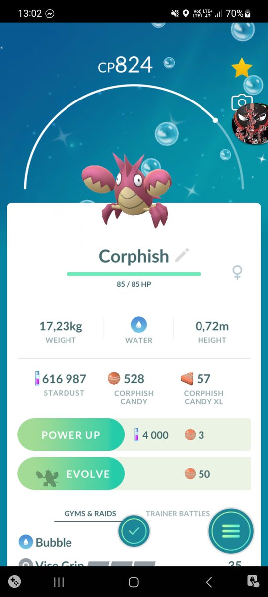 What a catch! I don't expected this shiny, but I'm very happy ^^ first shiny corphish