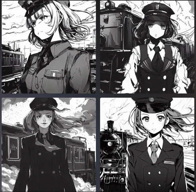 アプローチを変えた。もっとキツイ感じで出してほしい風にした。こっちの方がイメージに近いかもしれない 