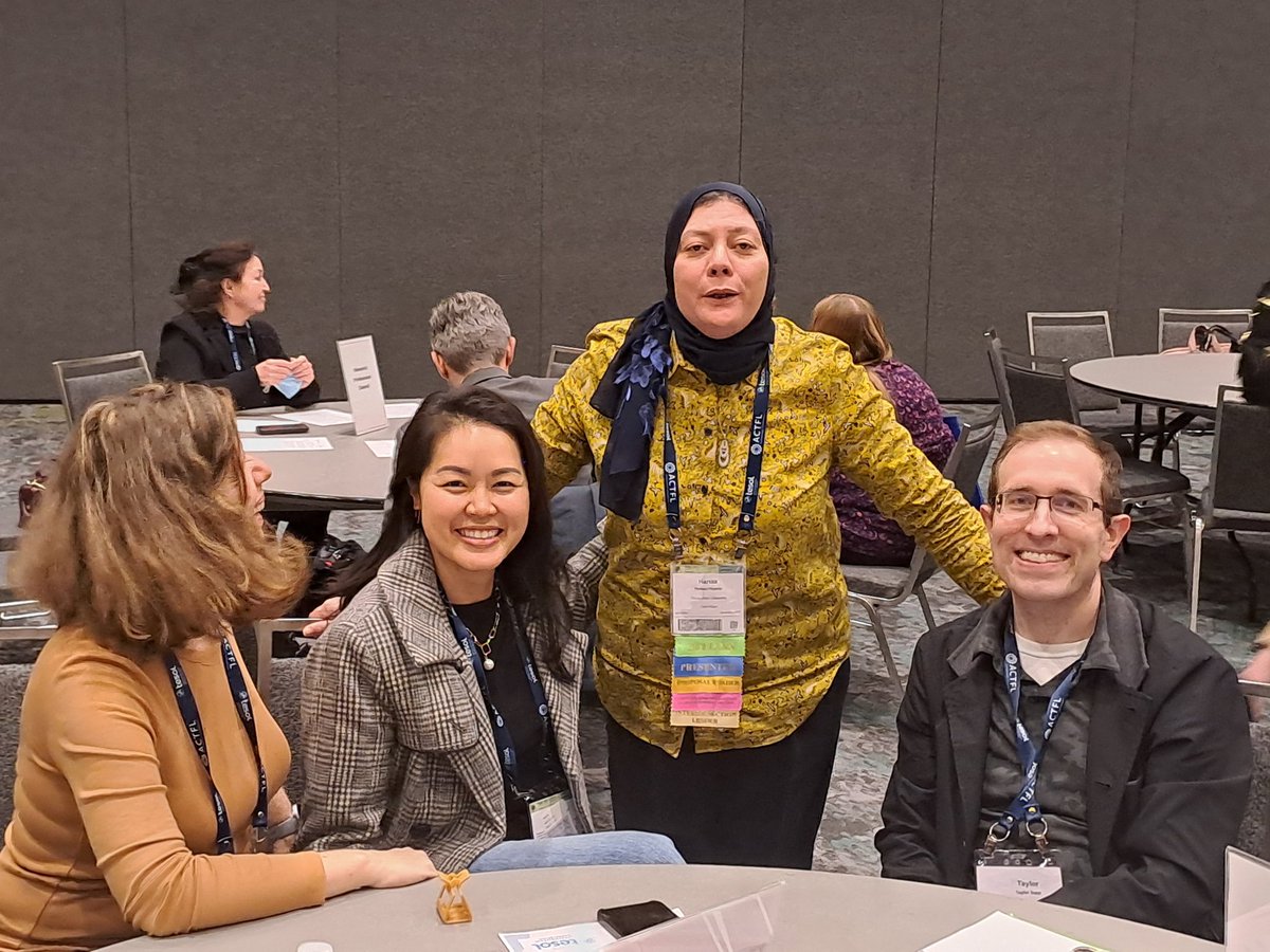 TESOLMWIS's tweet photo. (2) #TESOL2023 #MWIS Team at TESOL International Association #Fair  (Day 2). A special event where we networked with members interested in joining the #materials_development world. Plz join and follow us on Facebook and Twitter and other platforms for announcements and updates. https://t.co/7lWZHCgaC1