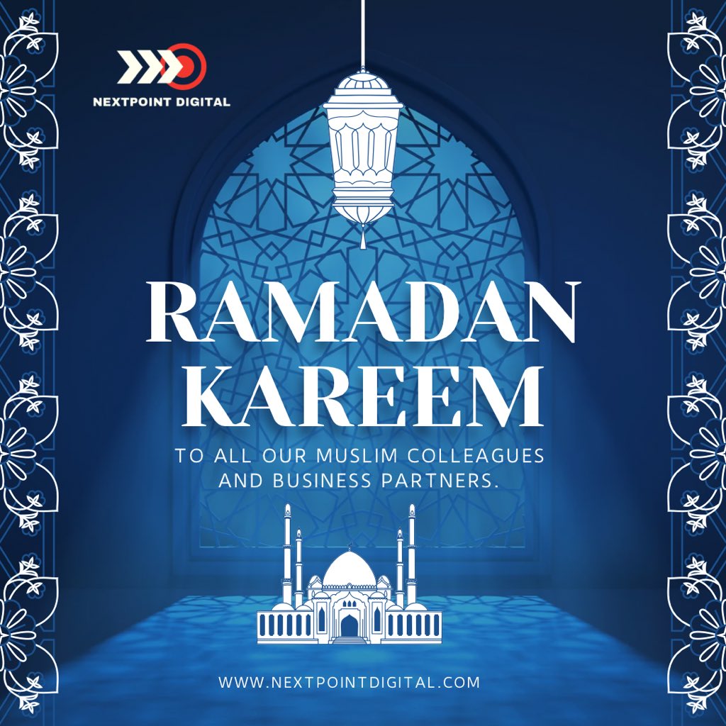 nexpointdigital's tweet photo. RAMADAN KAREEM π to all our Muslim colleagues and business partners. May God grant you and your loved ones the blessings of this holy month. Wish you a very peaceful Ramadan.
#ramadan2023 #nextpointdigital https://t.co/0PDNljpLlf