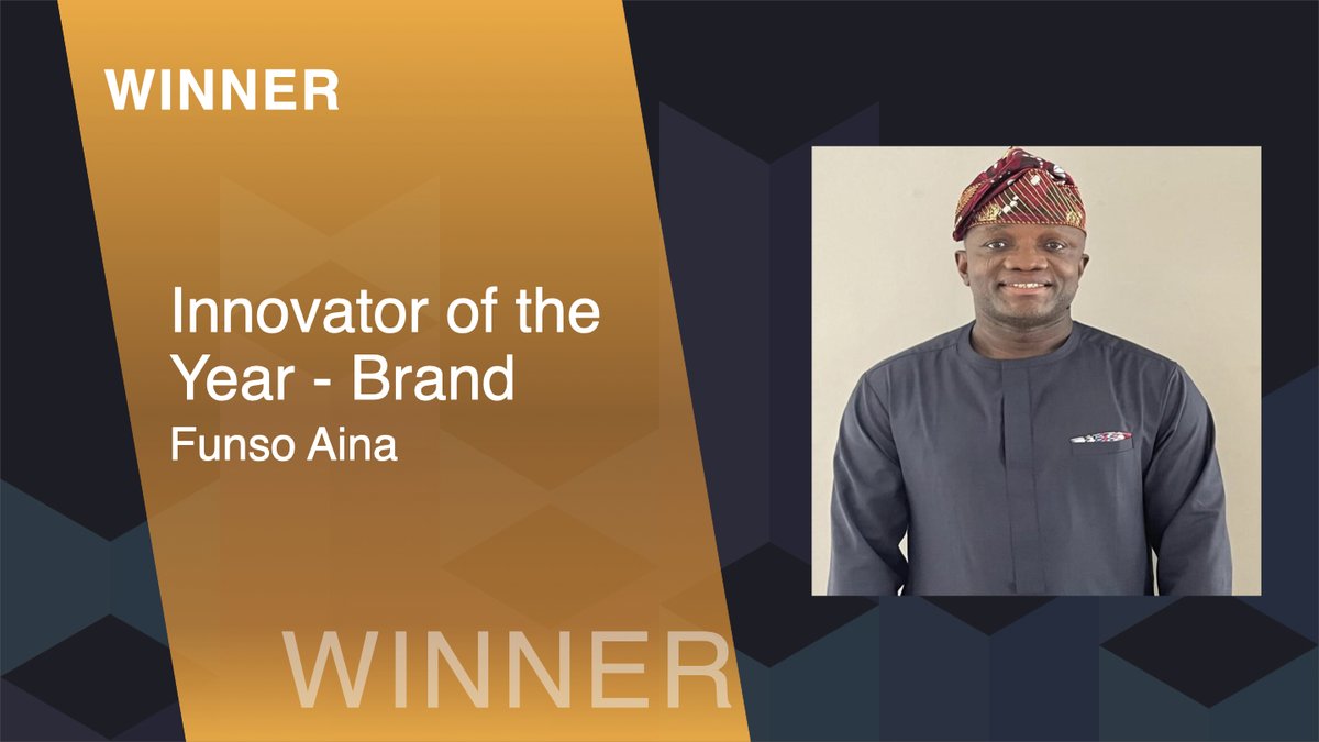 Provoke_News's tweet photo. #In2SABRE EMEA INNOVATOR OF THE YEAR: BRAND : Funso Aina https://t.co/WievGZMWAP
