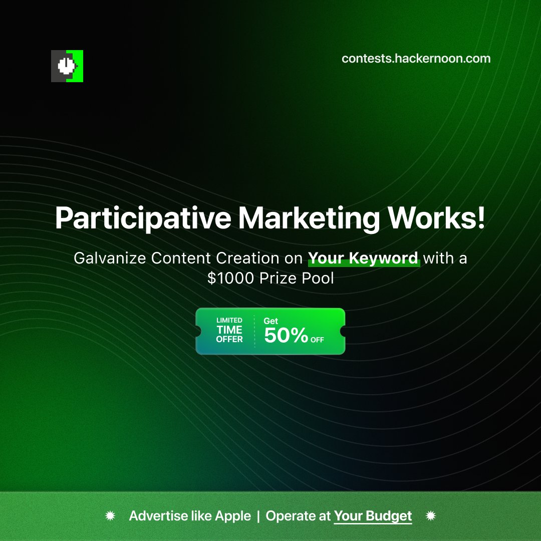 ❗️Limited-time offer: Host your very own writing contest to promote your brand at special prices available only in March!
👇 Get a demo today hackernoon.com/hackernoon-wri…