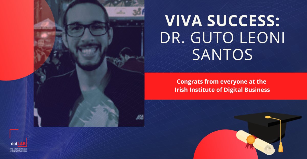 IIDB_ie's tweet photo. #IIDB is proud to welcome a familiar face with a new title. Congrats, Dr. Guto Leoni Santos, on your successful #viva yesterday! 🎓🎉

#DigitalBusiness #DigitalResearch #Community https://t.co/3wCQnbAeL0