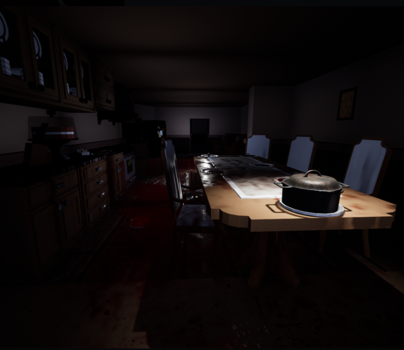 CaidianCard's tweet photo. Here are some pictures of my first project, ''THE DOOR''. I wanted to post something since I haven't been active #UnrealEngine5 #leveldesign #horror https://t.co/BqycCXUXat