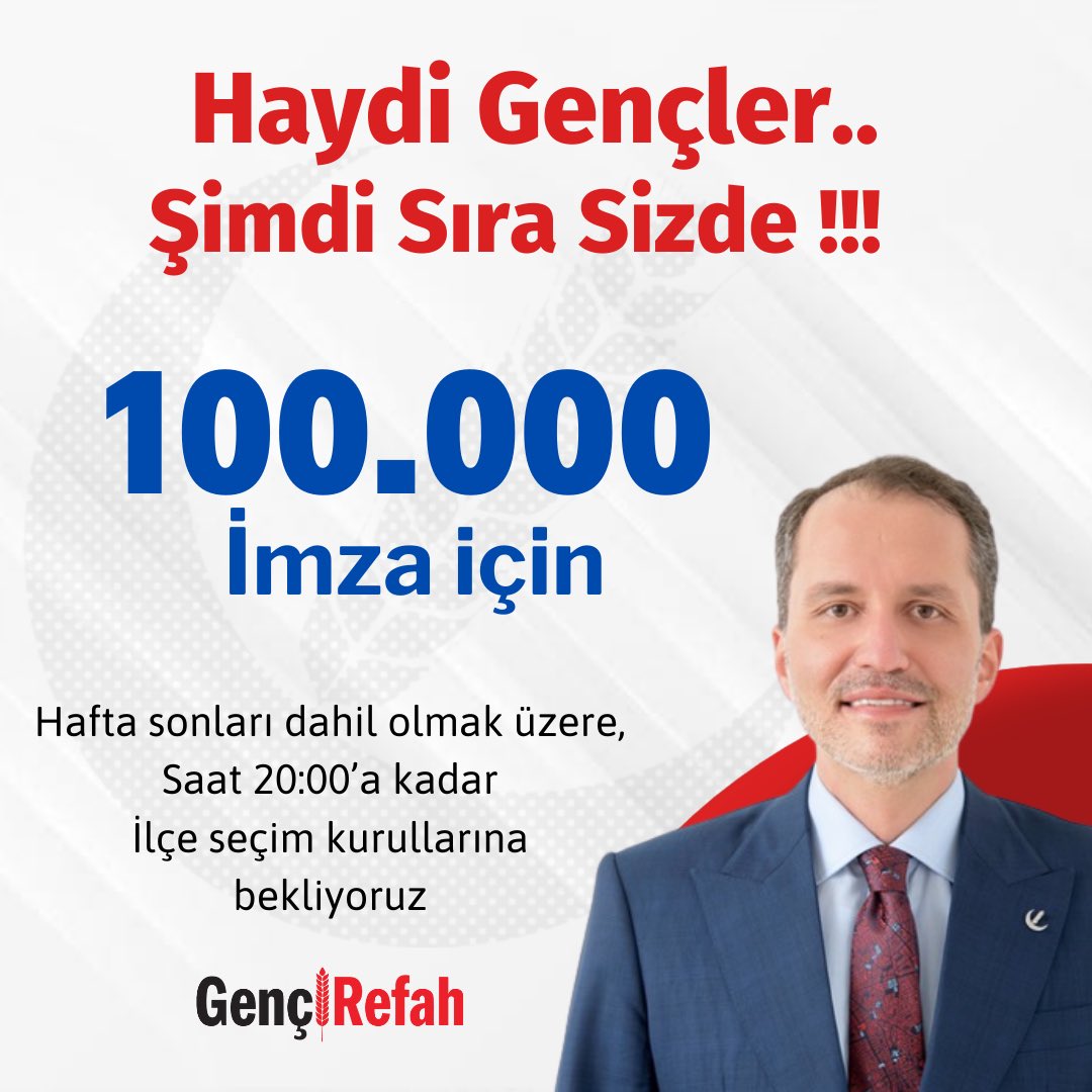 Haydi Gençler !!
Bugün, dün yapılan imzayı geçiyoruz .