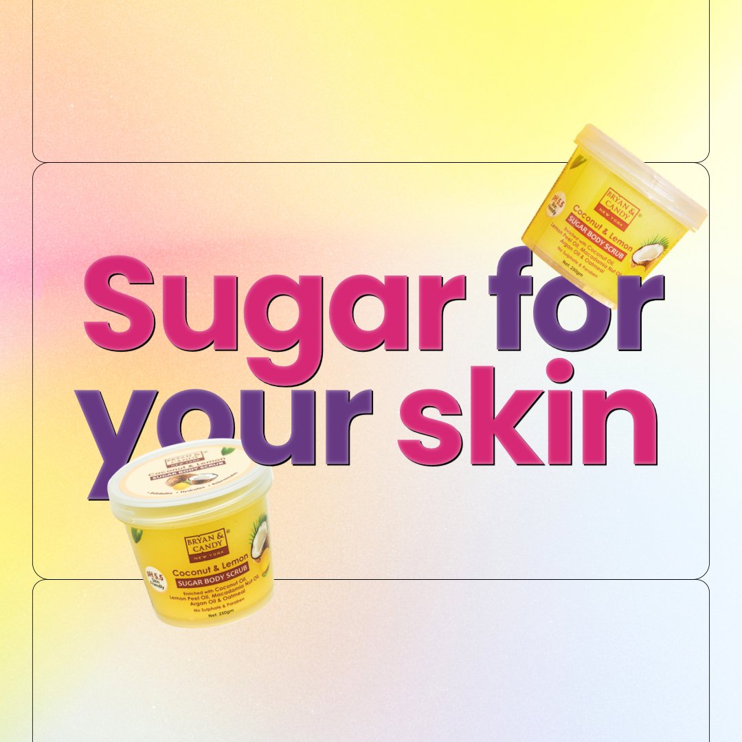 bryanandcandy's tweet photo. Ready to indulge in some sweet, sugary goodness? 😋
Sugar Body Scrub by Bryan &amp; Candy treats your skin with a delicious formula of real sugar granules and nourishing Argan and Macadamia Nut oils, Fruit AHAs, &amp; oatmeal powder.

Share your #sugarscrub experience with us! 💖 https://t.co/0OS2i7KFGA