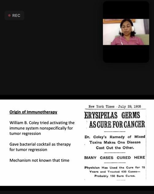 KoppikerCb's tweet photo. #RTPCRcourse by CTCR live now!
Immunology Series - Focus on Immunotherapy in Cancer by invited faculty Dr. Akanksha Chaturvedi.
Register: https://t.co/jjzqvrP30G
#translationalresearch #cancerimmunology #immunology #clinicianscientist #RTPCRcourse #basicbiologyforclinicians https://t.co/Ggw8IsrdRd