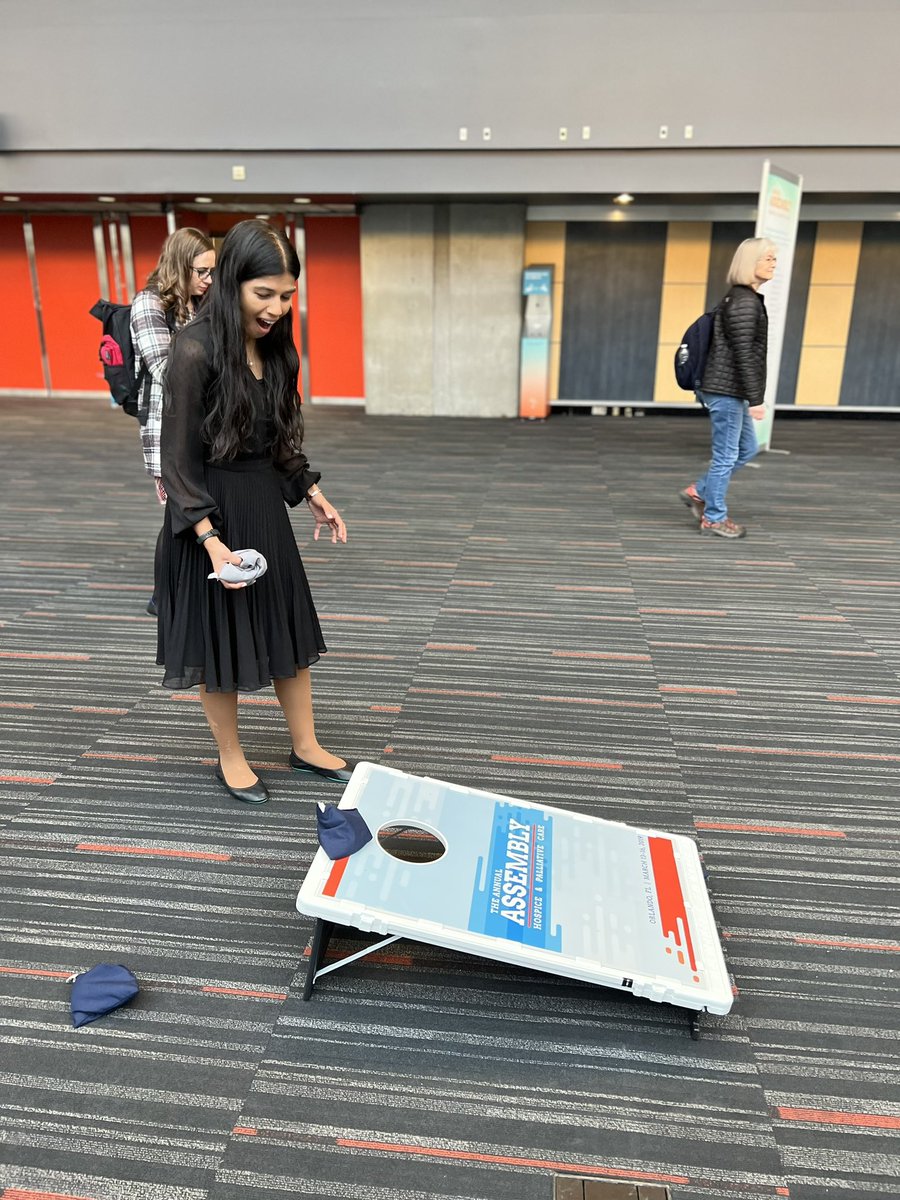 And now, cornhole. #BestConferenceEver #hapc23