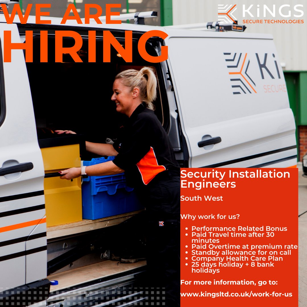 #wearehiringnow
Come join our #KST team as a #SecurityInstallationEngineer in the #SouthWest!

👨‍🔧 🔐 🔥 👩‍🔧

Apply here:
lnkd.in/eThEM3d

#TeamKST #fireandsecurity #KST #jobscareers #workforus #opportunities #careerdevelopment #careeropportunities #equalopportunities