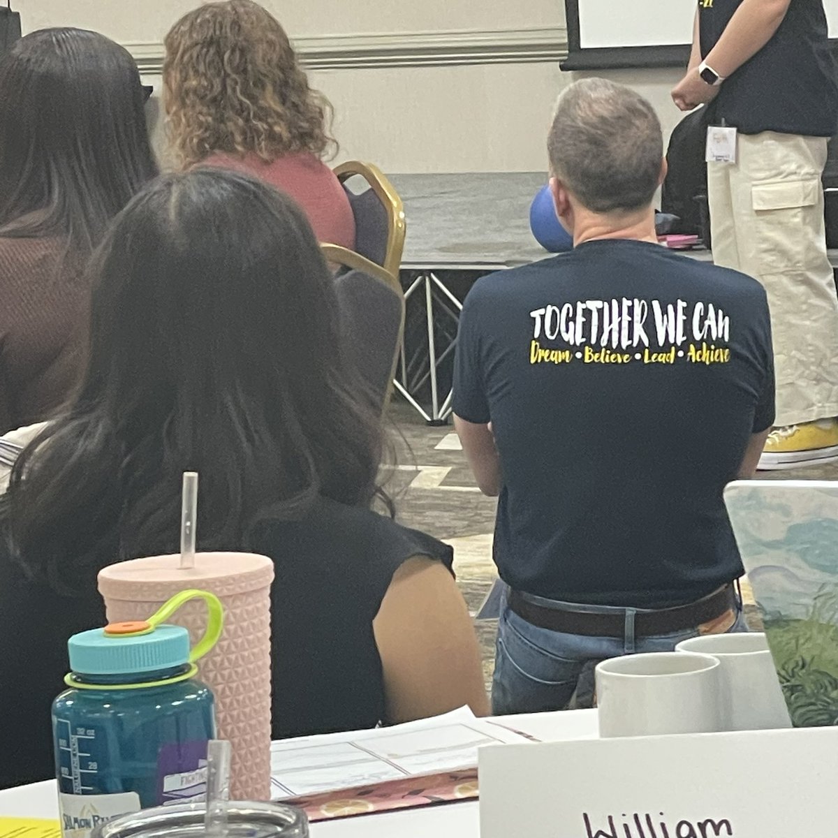 pammoran's tweet photo. The teens are in the house today for the @scl_va student leadership design institute - “think globally, act locally” to make a difference in school, community, the world #SLDTI #vaSCL https://t.co/MZdhsO5AT6