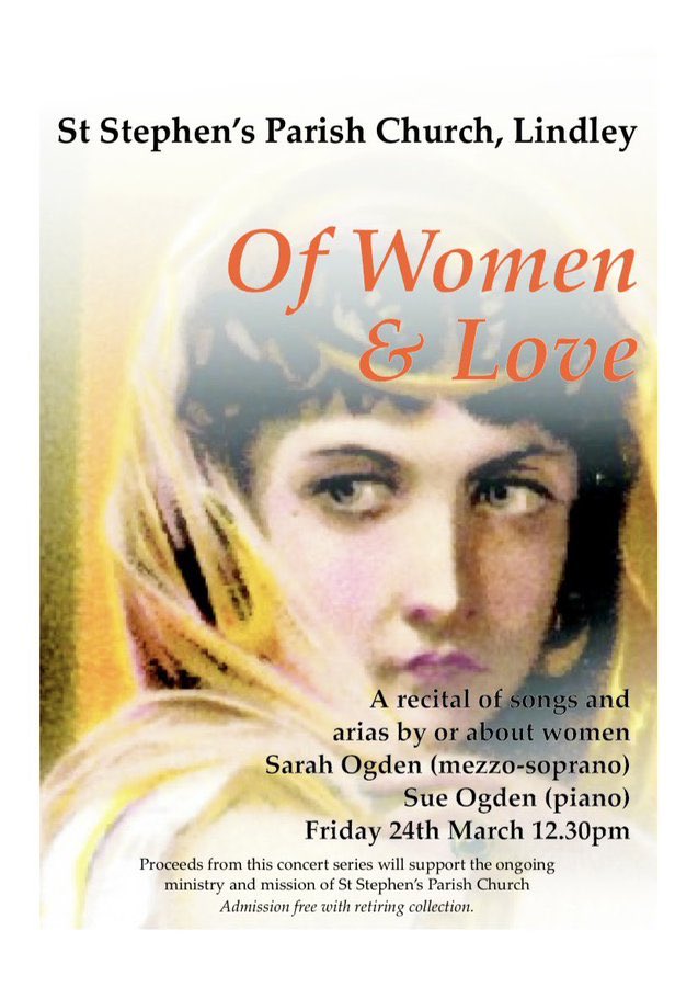 Sarah Ogden (@sarahogdenmezzo) on Twitter photo Really looking forward to this 👇 tomorrow at 12:30pm. Free admission & a lovely programme to include music by Madeleine Dring, Rebecca Clarke, Saints-Säens, Bizet & Sondheim - something for everyone! 🎶 <a href="/cr8tivekirklees/">Creative Kirklees</a> <a href="/musicinkirklees/">Music in Kirklees</a> <a href="/HuddersLive/">Huddersfield Live</a> Really looking forward to this 👇 tomorrow at 12:30pm. Free admission & a lovely programme to include music by Madeleine Dring, Rebecca Clarke, Saints-Säens, Bizet & Sondheim - something for everyone! 🎶 <a href="/cr8tivekirklees/">Creative Kirklees</a> <a href="/musicinkirklees/">Music in Kirklees</a> <a href="/HuddersLive/">Huddersfield Live</a>