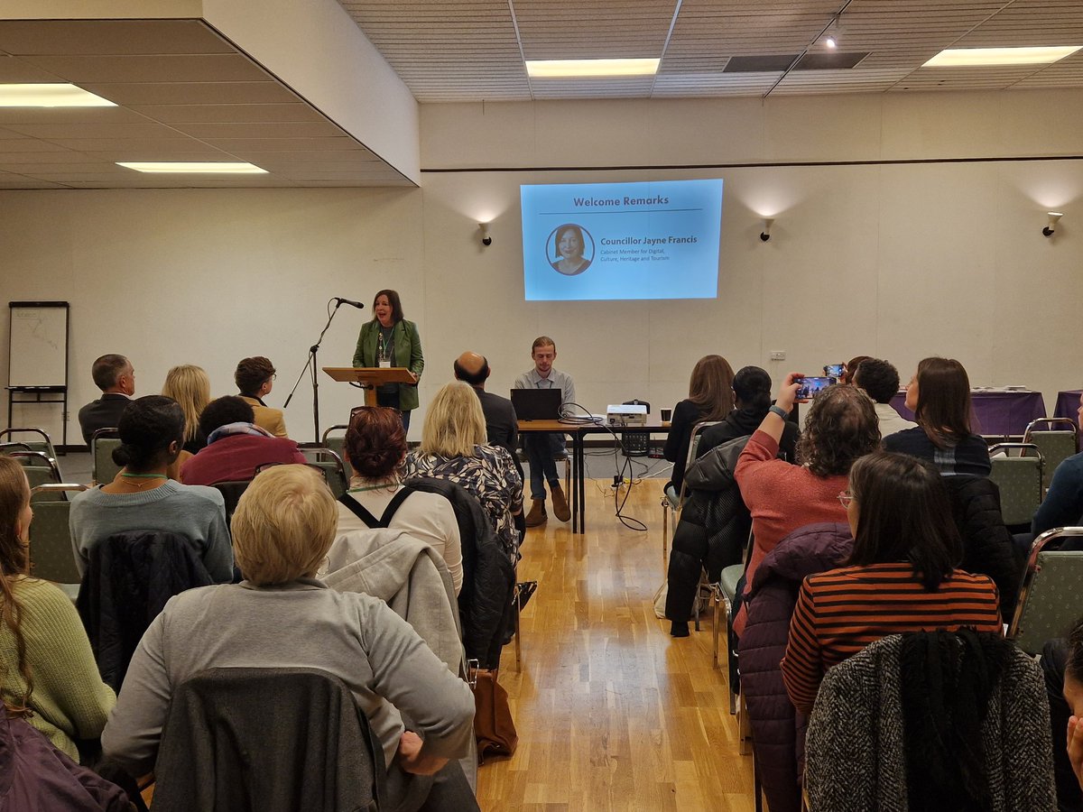 DigitalNNS's tweet photo. Kicking off the #DigitalNNS launch with welcome remarks by Cllr Jayne  Francis, Cabinet Member for Digital, Culture, Heritage and Tourism. @Harborne_Jayne #DigitalInclusion https://t.co/x8X3wCppig