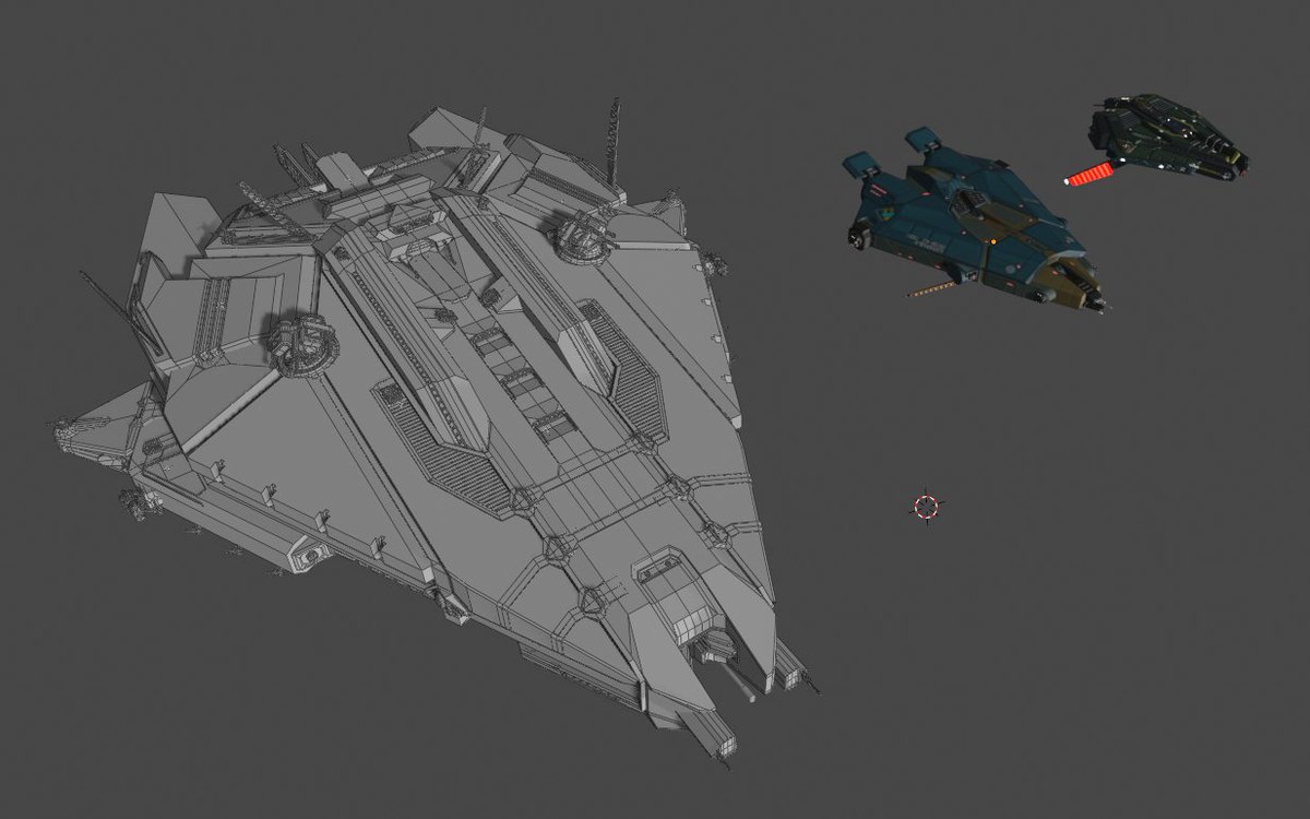 breachway_game's tweet photo. WIP of a new ship, this'll be a big one
#scifiart #spaceship #indiegame #indiedev https://t.co/vUVu2EPlcx
