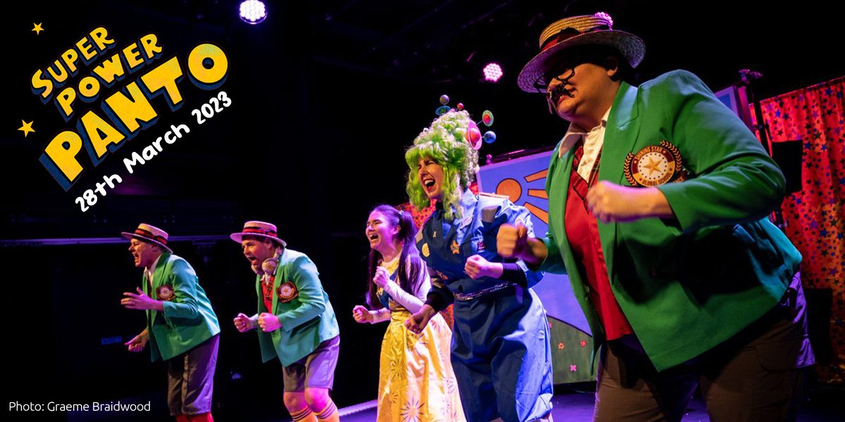Super Power Panto: an exciting, interactive, inclusive show for ages 3-13💥 

"There is a beautiful story in this panto with a lot of fun, kindness and gratitude" Kuli Kohli <a href="/disabilityarts/">DisabilityArtsOnline</a> 

See it at Komedia NEXT WEEK, 28 March komedia.co.uk/brighton/kids/…