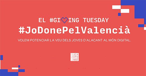 🎙️ Arrenquen els tallers de Twitch i pòdcast #EnValencià als instituts d’Alacant finançats amb els més de 13.000 euros del #GivingTuesday 2022

🗣️ El projecte pretén impulsar l'ús del #valencià en els nous formats digitals entre els joves d'Alacant 👉 bit.ly/TallersAlacant

1/2