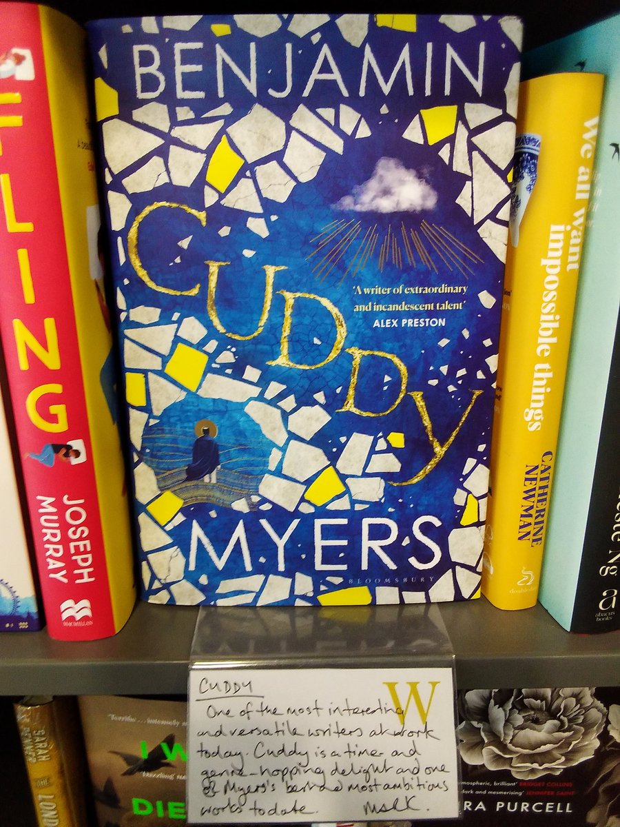 Great interview with Benjamin Myers on the latest #WaterstonesPodcast, discussing his new novel #Cuddy, which is one of the most ambitious books yet from this most excellent and versatile writer.