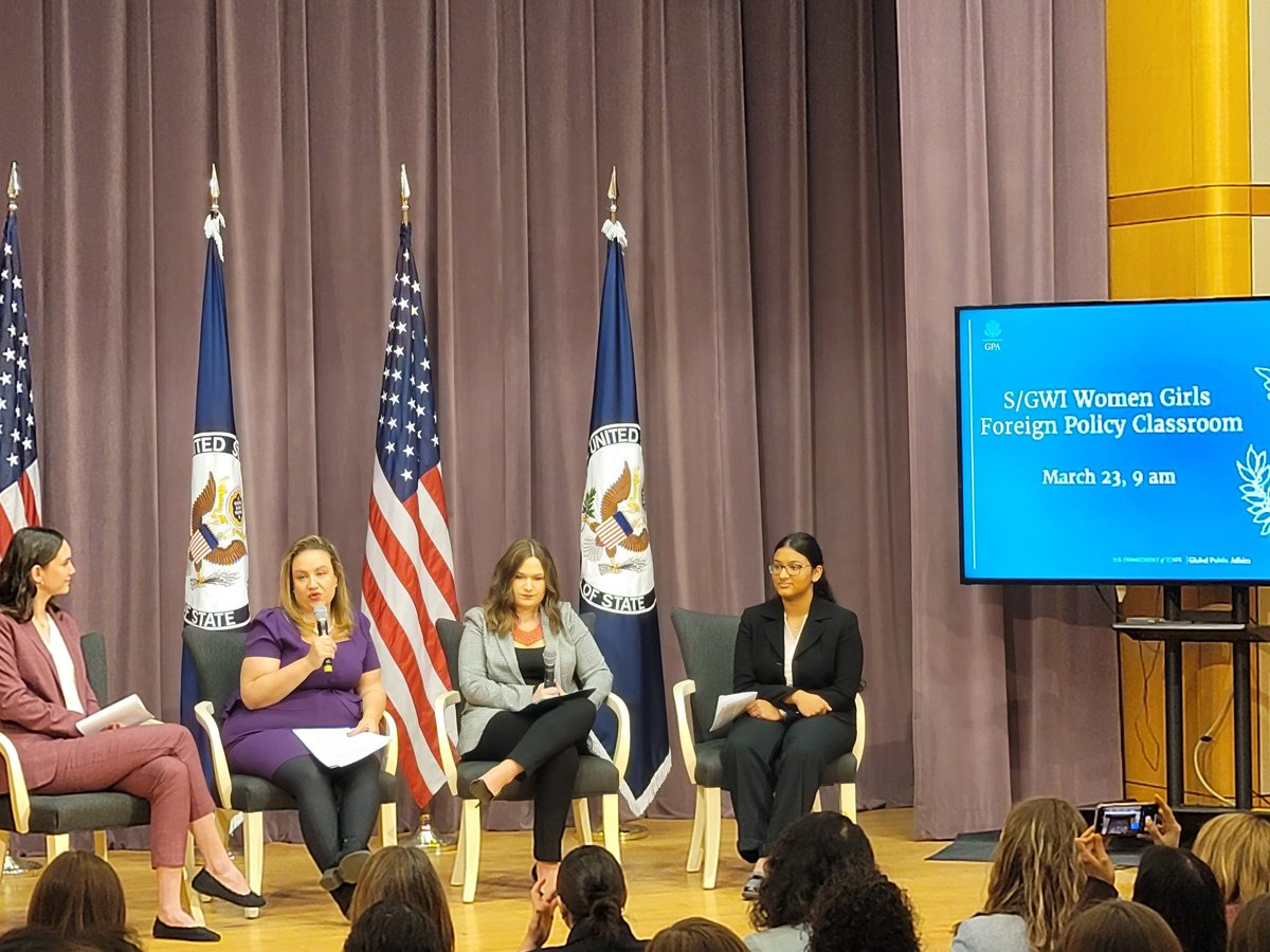 Katrina Fotovat, Senior Official, Secretary’s Office of Global Women’s Issues, U.S. Department of State talks about the  importance of data and consultation with technology companies to examine online harassment and abuse of women. Data! Data! Data! <a href="/StateGWI/">The Secretary's Office of Global Women's Issues</a> <a href="/womenstrongintl/">womenstrongintl</a>