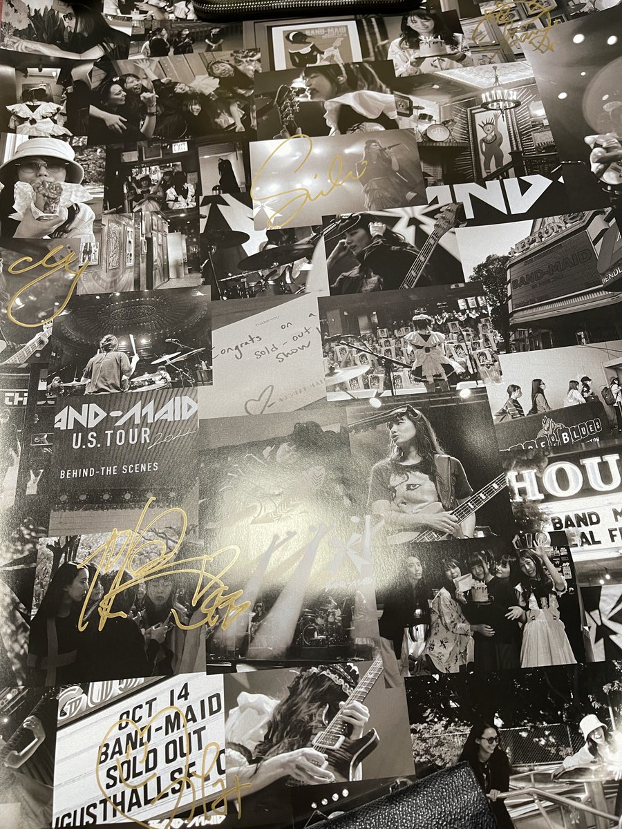 BAND MAID メンバー全員直筆サイン入りポスター『start over』