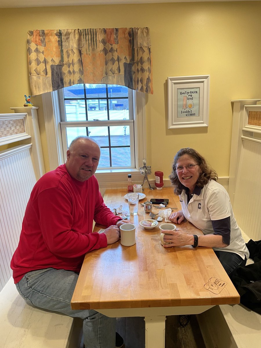 So great to see <a href="/lmcguireuconn/">Lisa McGuire</a> today for breakfast. The best thing about my time as <a href="/Target/">Target</a> Campus Recruiter was that partnerships turned into friendships.