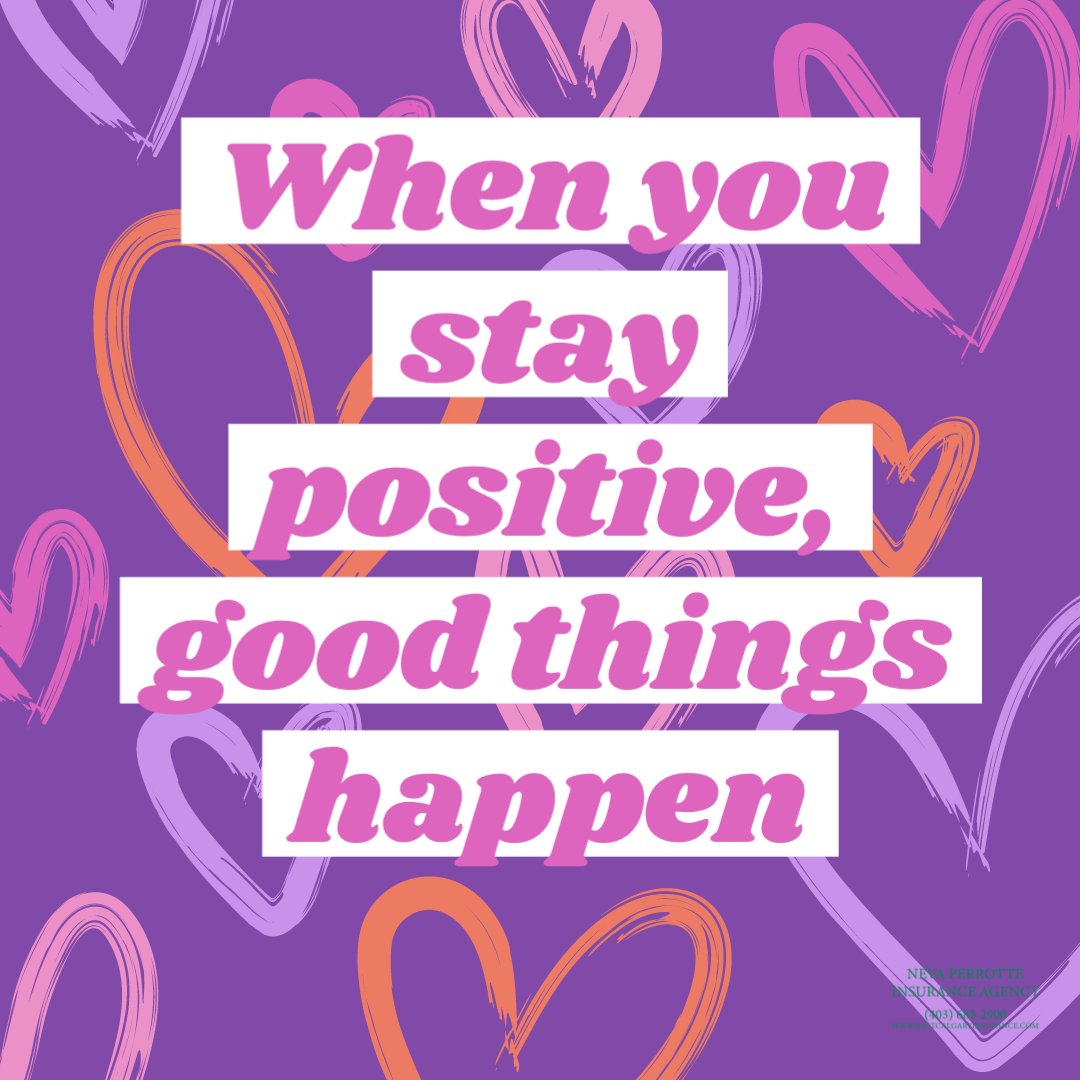 perrotte_neva's tweet photo. When you stay positive good things happen. 

#staypositive #goodthings #thursday #yyclife #alberta #canada #carinsurance #lifeinsurance #homeinsurance #yyccondos #yycrenters #westcalgaryinsurance #businessinsurance #liability #rentalpropertyinsurance #airbnbinsurance #mortgage https://t.co/F1Ig9Uh1hu