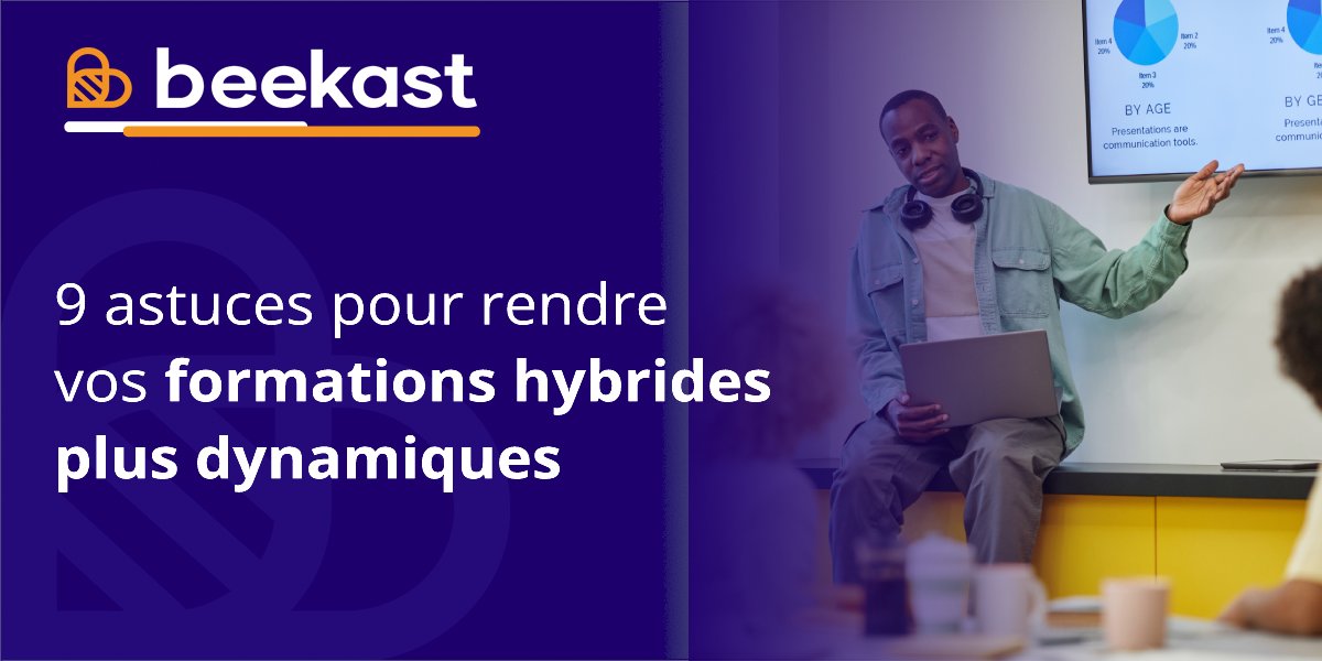 beekast_france's tweet photo. 🧑‍💻 Connaissez-vous la formation hybride, aussi connue sous le nom de "Blended Learning" ? C'est un mode de formation qui combine des cours en présentiel et des cours en ligne.

Découvrez 9 astuces pour rendre vos formations hybrides plus dynamiques 👉 https://t.co/i4Nt8pC2z5 https://t.co/loL6isO1bA